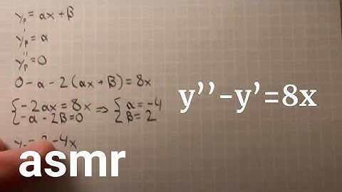 solving inhomogeneous differential equation problems - math asmr
