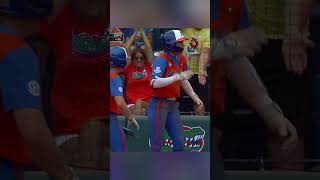 Inside-the-park HR in NCAA softball regionals 🐊 #Shorts