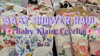 Let's See What I Got! Girl Baby Shower Haul. Pretty Spring Baby Girl Clothes. Baby Girl Gift Ideas.