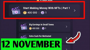 Start Making Money With NFTs |Part 1 | TapSwap Video Code | Start Making Money with NFTs!