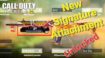 M4 New Signature attachment unlocked Multiplayer call of duty : mobile