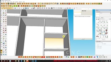 SKETCHUP - Vẽ tủ quần áo nhanh gỗ công nghiệp