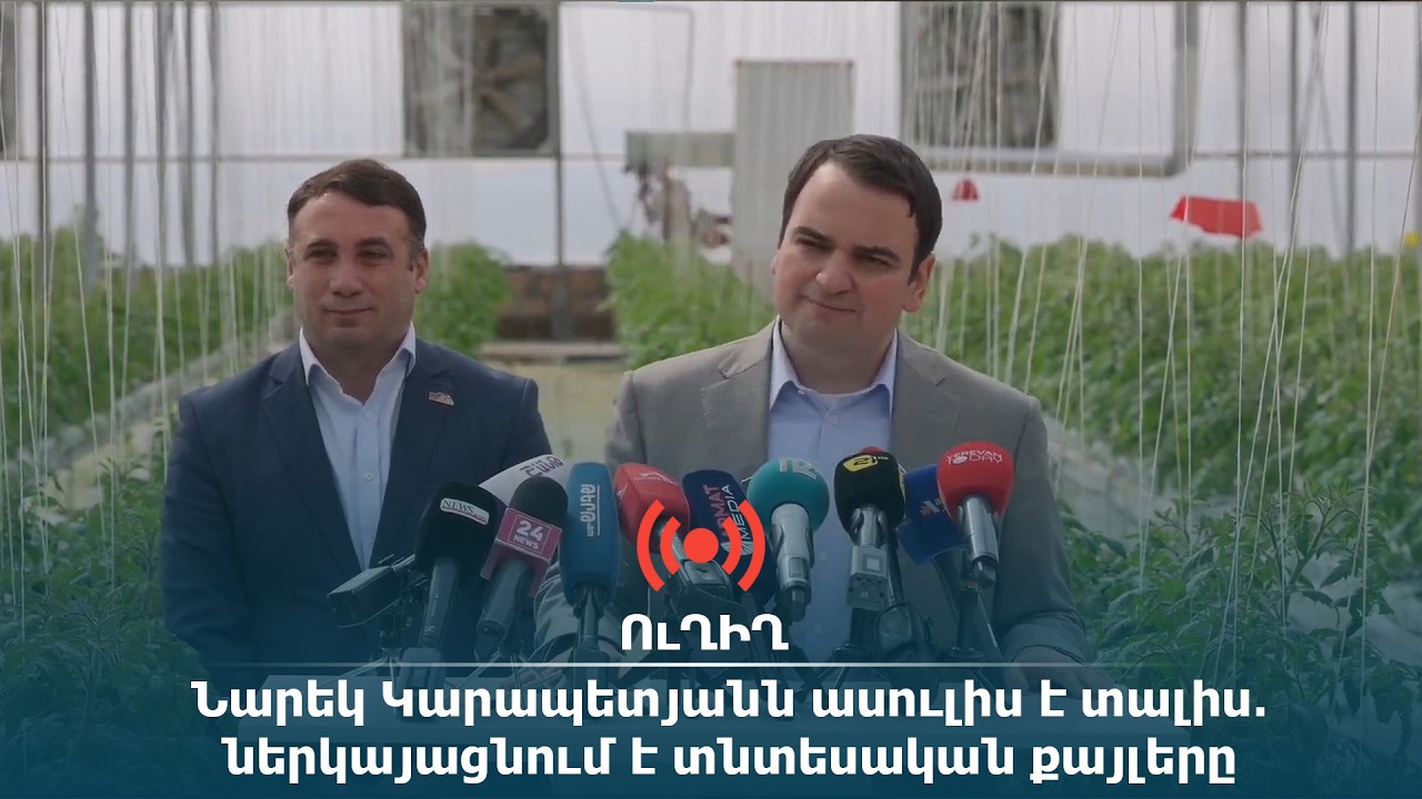 ՈւՂԻՂ․ Նարեկ Կարապետյանն ասուլիս է տալիս․ ներկայացնում է տնտեսական քայլերը