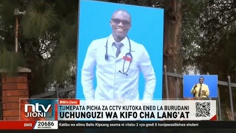 Nakuru: Picha za CCTV zaonyesha daktari Laban Lang’at akipanda pikipiki kwenda hospitalini usiku