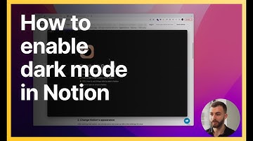 How to turn on off dark mode in Notion SHORTCUT!