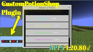 CustomPotionShop | Pocketmine Plugin - PM5 || Bobydev