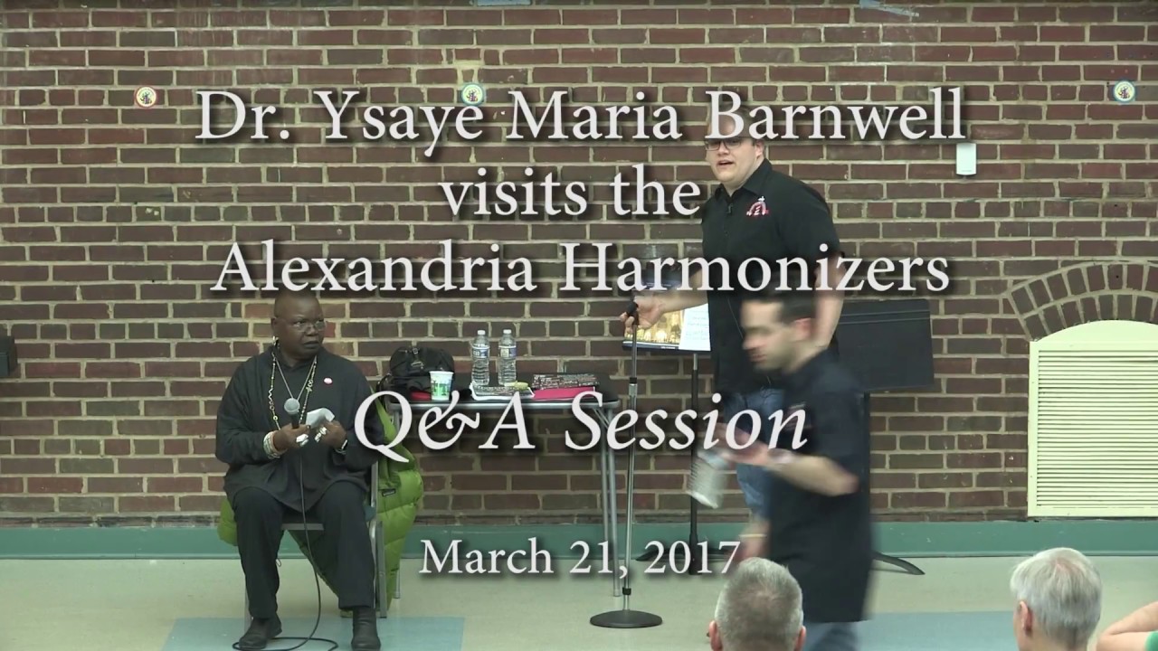 Dr. Ysaye Barnwell Questions & Answers YouTube