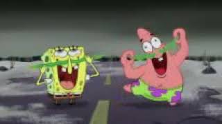 weird gif of SpongeBob and pachrick