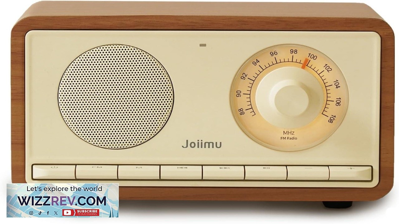 Винтажная деревянная радиоколонка с Bluetooth, ретро-радио с FM-радио и встроенной антенной.