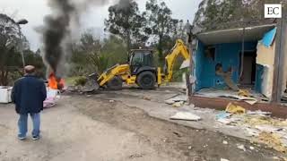 Finaliza el derribo del poblado de La Junquera en San Esteban de Pravia
