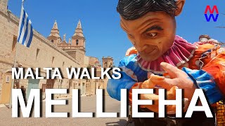[4K] Mellieha to Ghadira Bay... Malta Walks