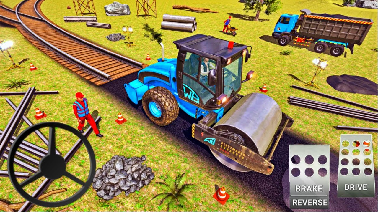 City Train Track Construction - Construction Game - Android iOS Gameplay