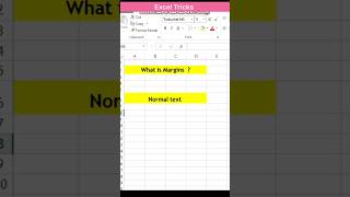 what is margin of Excel | ytshorts | viral