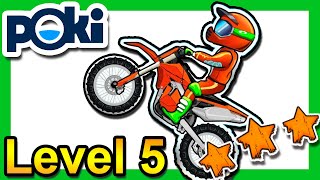 Moto X3M Bike Race Game Level 5 [3 Stars] Poki.com screenshot 5