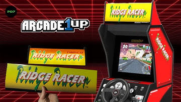 Arcade1up Ridge Racer Stock Marquee Replacement + Szabo’s Upgrade Mod