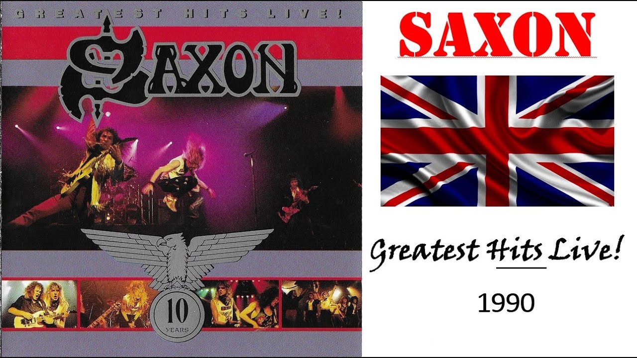 帯付き！SAXON/ GREATEST HITS LIVE！ Saxon – Greatest Hits Live! – CD (Album), 1990 [r3900428] | Discogs