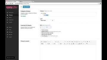 EasyStore Tutorial - Add Product #4 Inventory & Variants