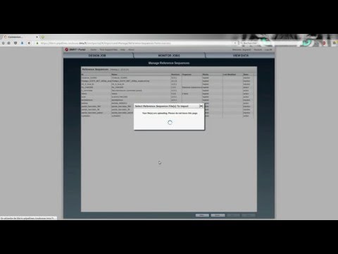 SMRT Portal - Import reference genome