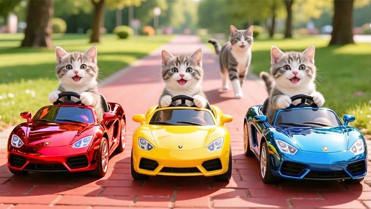 Мама-кошка подстригает шерсть на ферме и делает дома тигриную шапку для котят🐾🎩🐯