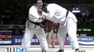 JUDO 2002 Asian Championships: Yasuyuki Muneta 棟田 康幸 (JPN) - Sayed Mahmoud Miran (IRI)
