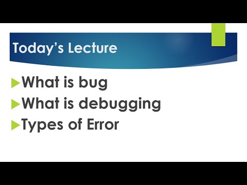 What is bug, debug, Type of Error ,Syntax , Logical and Run Time Errors    Urdu and Hindi Lecture 5