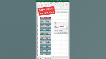Copier-coller sans doublon | Astuce Excel