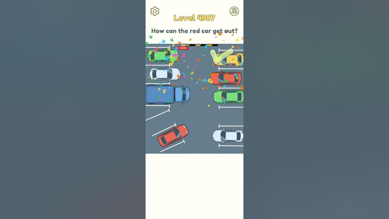DOP 2 Level 4987 Walkthrough "How can the red car get out?" shorts