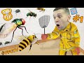 В МОЁМ Доме МУХИ и ПЧЁЛЫ! Симулятор ОТЛОВА НАСЕКОМЫХ от FFGTV в игре Slap The Fly