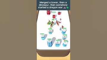 Merge and Conquer - Merged a tower, then a dinosaur, then somehow started a dragon war 🏰🦖