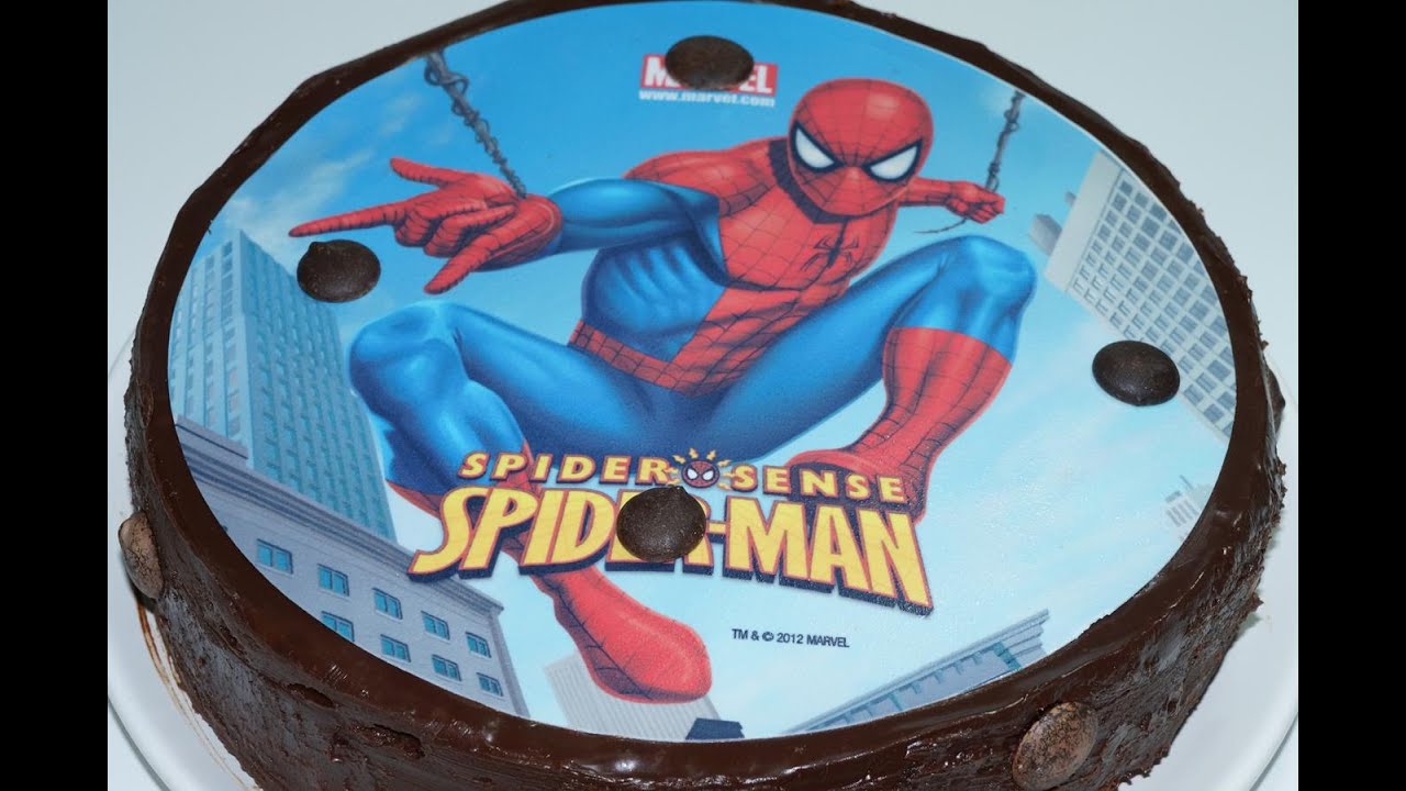 Gâteau Spiderman 3D, gâteau d'anniversaire Spiderman 3D, gâteau au chocolat  Spiderman - Super Gâteaux