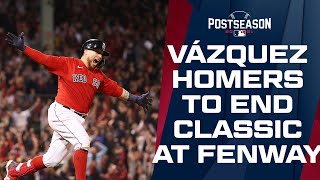 Red Sox Walk It Off Christian Vázquez Homers To Win Game 3 Of The Alds At Fenway