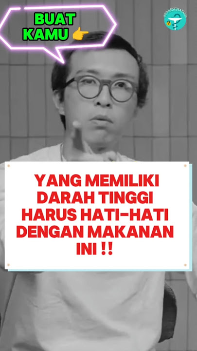 Download lagu Those with high blood pressure must know this! | Doctor Tirta #education #health #drtirta