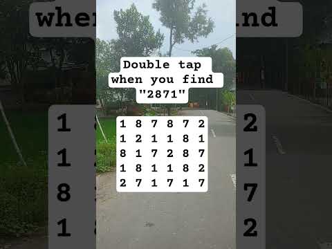 Observation Visual Test: 5 Seconds For You To Spot 2871. Try Your Skills!  #search #puzzle #shorts