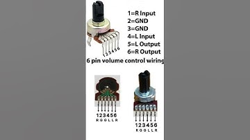 6 Pin  volume control wiring #electronic #volumecontrol