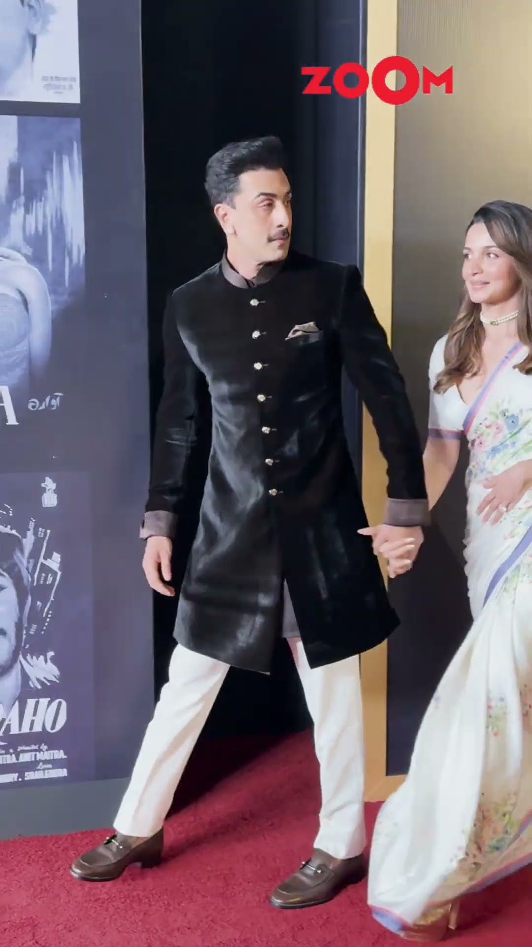 Ranbir Kapoor \u0026 Alia Bhatt look ADORABLE as they attend Raj Kapoor Films festival ? #ralia #shorts