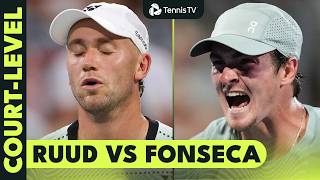 Joao Fonseca vs Casper Ruud: Court Level Highlights 😍 | Montreal 2026 screenshot 1