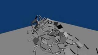 Blender Simulated Building Demolition