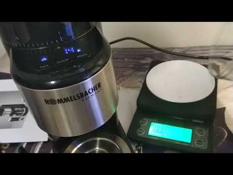 Помол по весу на кофемолке Rommelsbacher EKM500 (+ проверка встроенных весов)