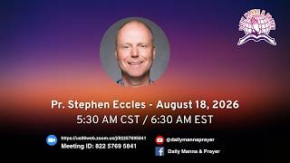Daily Manna & Prayer August 18, 2026