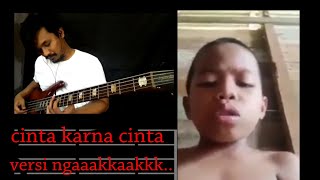 Alwiansyah bocah viral - Cinta karena cinta - judika - colab ngakak