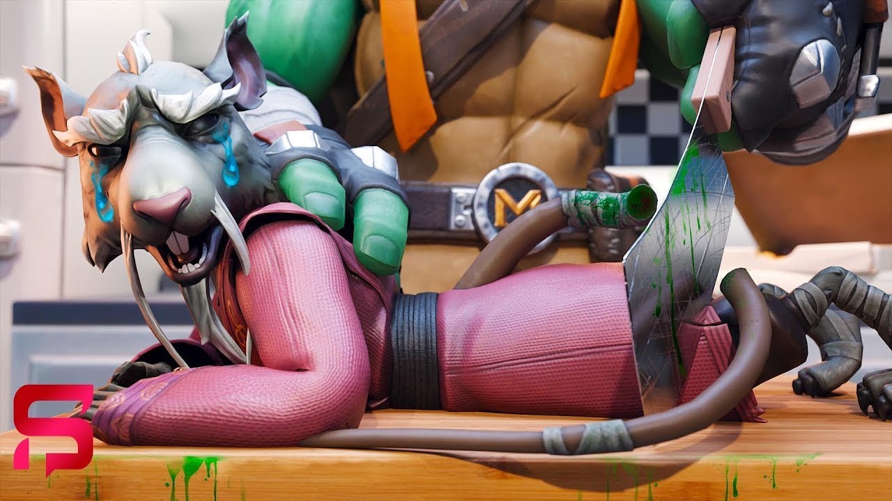 Splinter's LIFE STORY - Michelangelo Chops of his Tail.. Fortnite