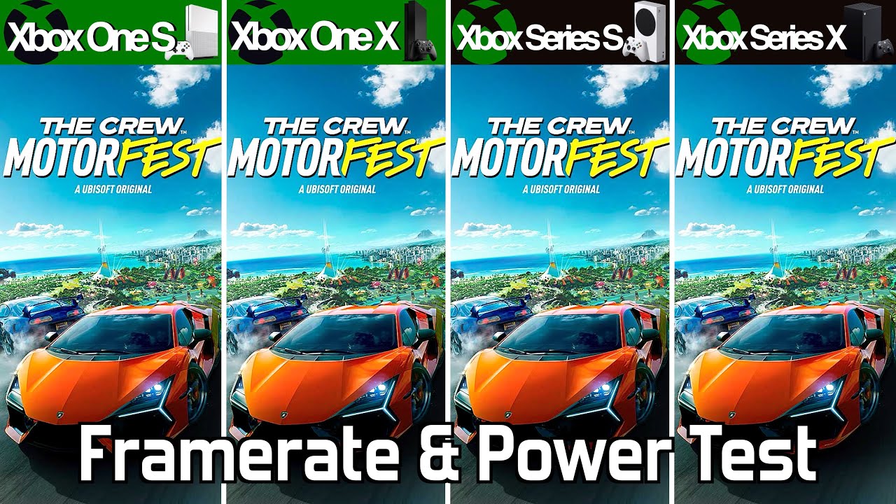 The Crew Motorfest - All Xbox versions re-tested with Patch 1.03 -  Framerate & Power - YouTube
