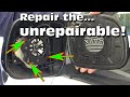 An unorthodox repair of a car (Toyota) side view mirror: repair the impossible
