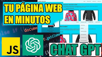 Tu Página Web en MINUTOS con ChatGPT #openai #javascript