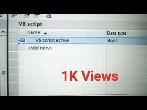 VB script activate using PLC tag