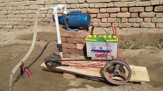 How to Make Free Energy Generator 12v Battery Charger Using Solar Water Pump  in Hindi Urdu