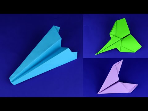7 best easy ways how to make paper plane. [DIY origami]