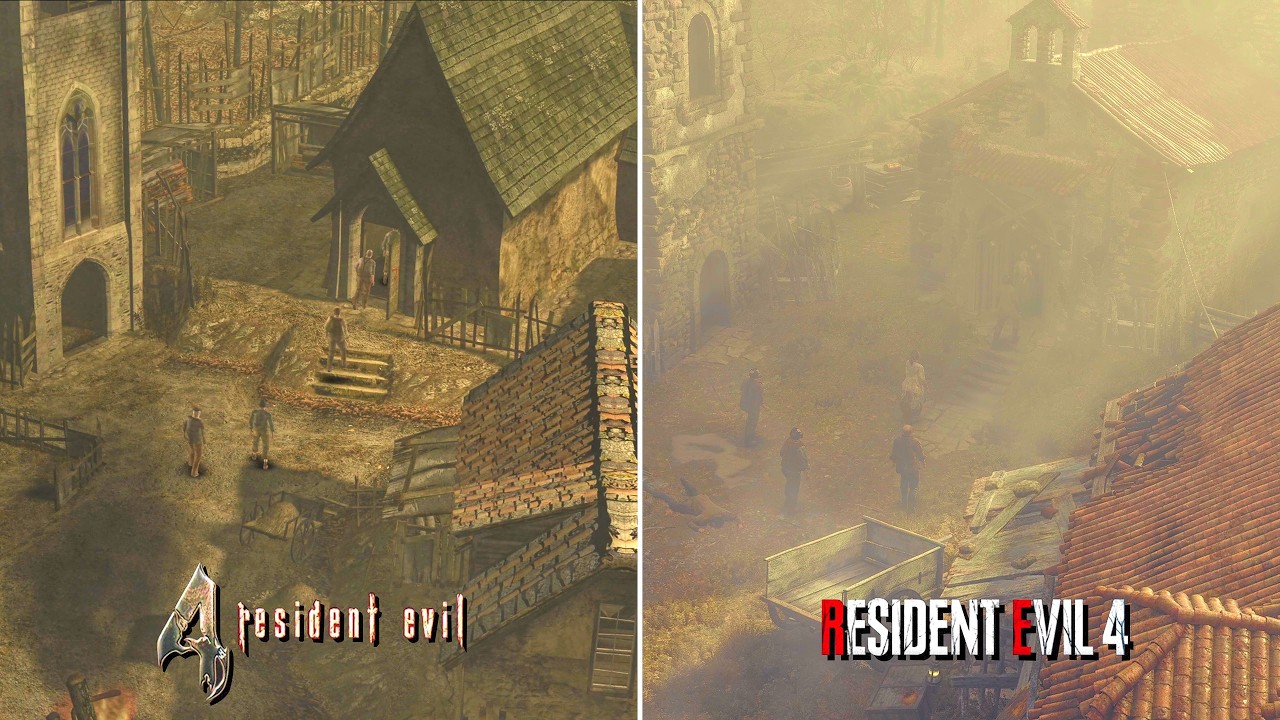 RE4 Original vs Remake: The Village After Ringing the Bell | Resident Evil Requiem