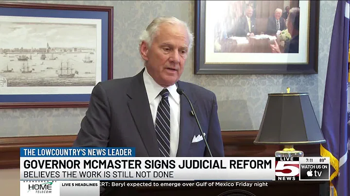 VIDEO: McMaster signs SC judicial reform bill, but urges more changes from lawmakers