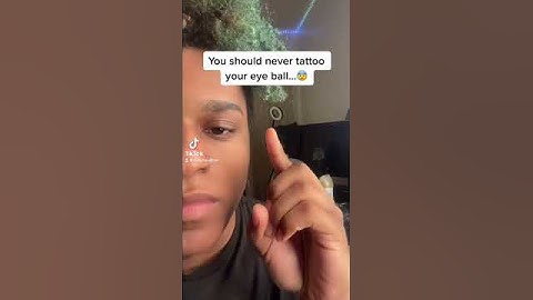 You should never tattoo your eye ball…😰 #shorts
